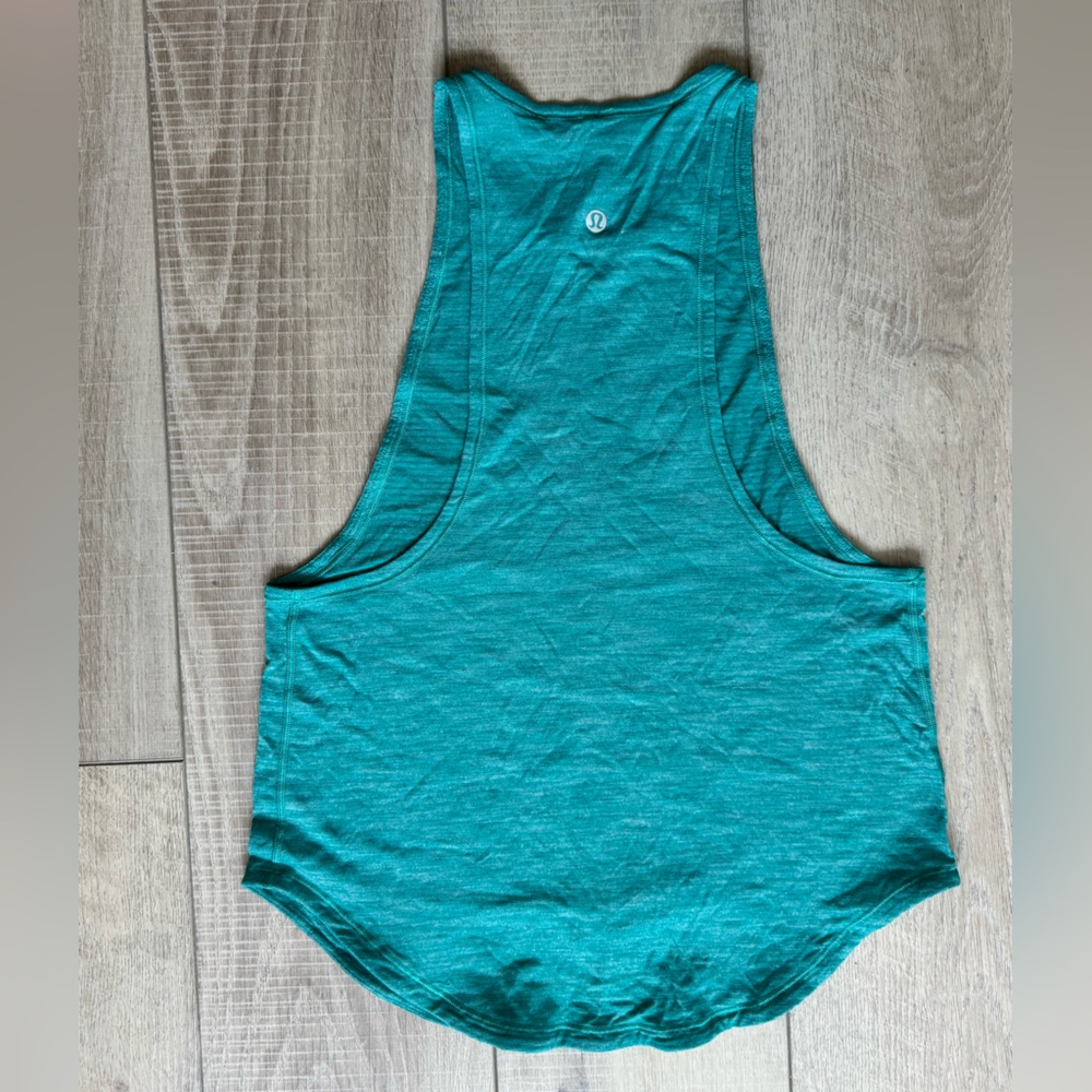 lululemon athletica Teal Scoop Back Muscle Tank